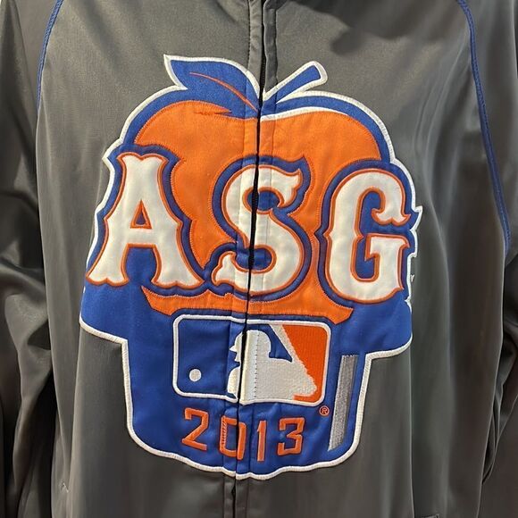 Mens New Majestic 2013 All Star Game Home Run Big Apple Track Jacket Size XLT - Picture 2 of 7